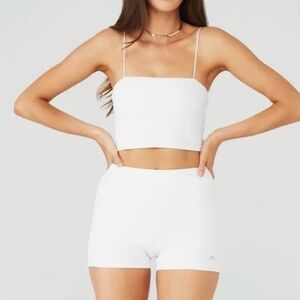 Alo Yoga Goddess Ribbed Bandeau Top Small